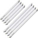 Konideke (4 Set) F8T5/CW 8 Watt and F13T5/CW 13 Watt, T5 12 Inches 8W and 21 Inches 13W Under Counter Fluorescent Light Bulbs, Cool White 4100K G5 Cap