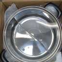 304 Food Grade Stainless Steel Shabu Shabu Hot pot with Divider&Lid for Induction Cooktop Gas Stove Dual Sided Soup Cookware