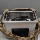 CREWORKS 3L Digital Ultrasonic Cleaner, 0.8 gal Quiet Ultrasonic Cleaning Machine with Degas Mode and 7 Oscillation Levels, 120W Professional Ultrasound Cleaner with 100W Heater & Timer for Home Use (White)