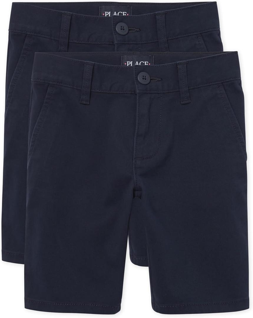 The Children'S Place Girls Chino Shorts (Tidal 2-pack), 16 Plus