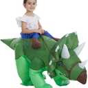 HSCTEK Inflatable Toddler Dinosaur Costume Boys Girls (4-6, Triceratops)
