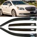Original 4pcs Wind Deflector, Outside Mount Tape-On Rain Guards Set, Side Window Visors Compatible with 2010-2016 Lacrosse 94215