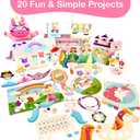 Craftikit 20 Award-Winning Princess & Unicorn Crafts for Kids Ages 3-10 Years, All-Inclusive Toddler Arts and Craft Kits for Kids, Fun Toddler Craft Box for Girls in Preschool