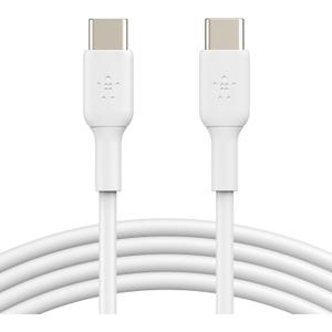 Belkin USB-C to USB-C Fast Charging Cable (1M/3.3ft) for iPhone 17, iPhone 17 Pro, iPhone 16, iPhone 16 Pro, Galaxy S25, S24, Note, Pixel, iPad Pro, Nintendo Switch 2, Carplay & More - White