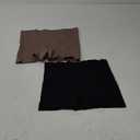 Nebility 2 Piece Slip Shapewear Shorts for Under Dresses Smooth Seamless Shaping Boyshorts Panties, Black and Purple Brown, M