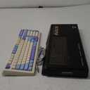 AULA 99 Key Keyboard, Tri-Mode Bluetooth/2.4GHz/USB-C Cute Creamy Gaming Keyboard with Number Pad RGB Backlit, Media Knob Custom Mechanical Feel Computer Keyboards for MAC Xbox PC Gamer - Purple