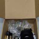 LYNN HARDWARE - Entrance - Commercial Door Lock - Heavy-Duty Designer Handles for Doors - Durable Grade 2 Indoor Locks for Doors - Cylindrical Door Handle Lock - ADA Compliant - Matte Black