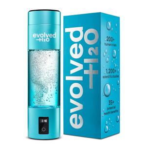 Certified Hydrogen Water Bottle Generator I 6200 PPB Portable Ionizer I SPE PEM Electrolysis I Rechargeable I BPA-Free I Aussie Owned I Enhance Hydration & Wellness I 270ml/9.13oz (Blue)