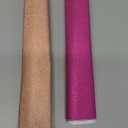 HGUAN Solid Color Glitter Faux Leather Rolls 12"X53"(30cmX135cm),Faux Leather Sheets Very Suitable for Making Crafts, Leather Earrings, Bows,Sewing, Pack of 2: Pink, Beige