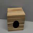 Tissue Box Cover, Wood Tissue Box Cover with Storage Tray Square Tissue Box Covers Holder for Bathroom, Bedroom, Dinner Table, Office, Tabletop 6" x 6" x 7.4"