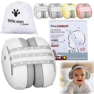Copkim 4 Pack Baby Ear Protection for Babies and Toddlers up to 36 Months Infant Noise Cancelling Headphones Ear Muffs Against Hearing Damage Improves Sleep Travel Baby Bags