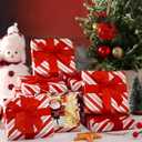 Fullhawl 12 Pcs Christmas Gift Card Holder Boxes with Bow Xmas Greeting Card Present Wrap Boxes Money Holders Party Favor Decor for Wedding Xmas Party Supplies Decorations(Red White Striped)