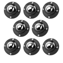 Secbolt Updated Anti-Rust Self Adhesive Caster Wheels 8 Pack, 201 Stainless Steel Stick On Wheels
