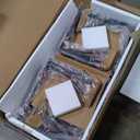 VECELO 4 Faux Marble Dinette Chairs for Kitchen, Breakfast Nook, Small Space, Black