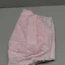 Pink Lace Shower Curtain - Vintage Shower Curtain with Attached Valance, Floral Lace Bath Curtain for Bathroom, Farmhouse Style Shabby Chic Bath Curtain Scalloped Edge, 72 x 72 Inch, 1 Panel