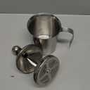 304 Stainless Steel Double-layer Manual Foamer for Milk Coffee, etc. (14 oz)