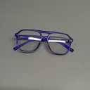 FEISEDY Blue Light Blocking Glasses Fake Nerd Clear Square Computer Lightweight Pilot Glasses Frame Oversized B2866