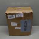 Amyhill 50 Pcs 5 oz Disposable Tea Cups Bulk Mini Plastic Tea Cup Bulk with Handle Hard Coffee Mug Reusable Square Espresso Mugs for Party Wedding (Clear)