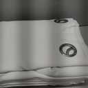 NICETOWN 100% Blackout Window Curtain Panels, Cold and Full Light Blocking Drapes with Black Liner for Nursery, 84 inches Drop Thermal Insulated Draperies (White, 2 Pieces, 52 Wide Each Panel)