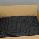 Set of 2 Hand-Woven Paper Rope Wicker Baskets, Storage Basket, Foldable Cube Storage Bins, Black Storage Cubes, Square Baskets for Organizing Shelves Decor, 12x12x12in