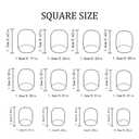 Valentine's Day Press on Nails Short Square Fake Nails with Red Hearts Design Glossy Full Cover Red Glue on Nails Reusable Silver Lines False Nail Cute Acrylic Nail for Women Girls Manicure 24Pcs