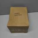 Bird Houses for Outside Rustic Cottage Birdhouse with Thatch Roof  Hand-Painted Resin Birdhouses for Outdoors for Bluebird Finches Cardinals Bird Nesting Garden, Patio, Yard (White)