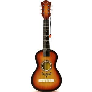23" Acoustic Guitar, Kids 6 String Toy Guitar - Realistic Steel Strings - Beginner Practice First Musical Instrument for Children, Toddlers (Amber Sunburst), Miniature/Kids Size