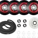 4392067 Dryer Repair Kit Replaces Whirlpool Kenmore WED4815EW1 WED75HEFW0 WED70HEBW0 MEDB765FW0 MEDB200VQ0 - Compatible with Most 27" Dryer Models - by AMI PARTS