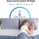 CHOSHOME Cooling Pillow Cases Zipper Pillow Covers Q-Max > 0.45 Zippered Pillowcases for Hot Sleepers, Soft, Breathable, Skin-Friendly, 2 Pack (Queen, 20"x30", Blue)