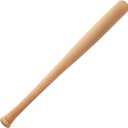 Baseball Wood Bat, 25 Inch Durable and Sturdy Lightweight, Glossy Finish with Cupped for Baseball Training Games or Casual Play