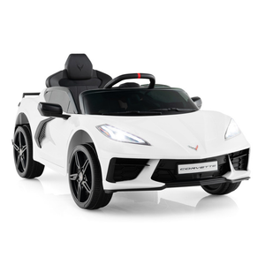 12V Kids Ride On Car Electric Licensed Chevrolet Corvette C8 with Remote Control and Bluetooth Music MP3 Player, White,
TQ10243US-WH