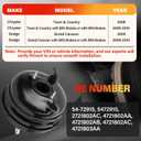 54-72915 Vacuum Power Brake Booster Compatible with Chrysler Town & Country & Dodge Grand Caravan, 2008 2009 2010, 3.3L 3.8L 4.0L, Without Master Cylinder 2721802AC