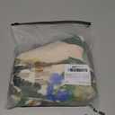 Women's Summer Tropical Rompers Sleeveless V Neck Wide Leg Vacation Short Jumpsuits (Green), L