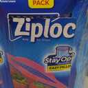 Ziploc Gallon Food Storage Bags, Stay Open Design with Stand-Up Bottom, Easy to Fill, 162 Count