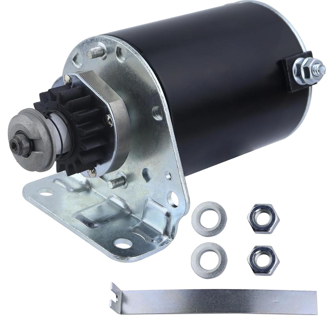 Starter Replacement for Briggs and Stratton 5HP-22HP 16 Teeth 497594 497595 390838 391423 392749 394805, for John Deere LA135 145 155, LG497595 AM37352 AM39137 AM122337, for Cub Cadet Toro