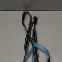 PoyPet 5 Feet Dog Leash - 3M Reflective - 2 Cushioned Handles - Functional Car Seat Belt(Blue)