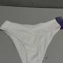 Leoparts Women's V Cut High Waisted Bikini Bottom Ribbed High Cut Cheeky Swimsuit Bathing Suit Bottoms Size S