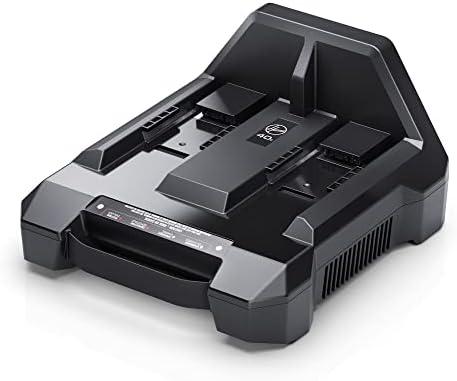 HVRPWR 40V Dual Bay Charger, CH07250, Black