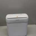 funest Bathroom Small Trash Can with Lid,10L / 2.7 Gallon Slim Garbage Bin Wastebasket with Press Top Lid for Bedroom,Rv,Office,Kitchen,Craft Room