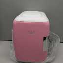 Cooluli Mini Fridge for Bedroom - Car, Office Desk & Dorm Room - Portable 4L/6 Can Electric Plug In Cooler & Warmer for Food, Drinks, Skincare Beauty & Makeup - 12v AC/DC & Exclusive USB Option, Pink