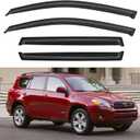 Window Visors Rain Guards Shield for 2006-2012 Toyota Rav4, Out-Channel Window Vent Wind Deflectors Visors Shades for 06 07 08 09 10 11 12 Rav4