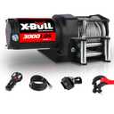 X-BULL 12V 3000LBS Steel Wire Electric Winch for Towing ATV/UTV Off Road with Mounting Bracket Wireless Remote