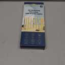 Flameless Taper Candles with 3D Wick, 9.6" Real Wax LED Candles with Remote and Timer, 3 Pack Flickering Candlesticks Battery Operated, Classic Tall Taper Candles for Home, Wedding, Party, Ivory