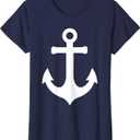 Boat Anchor for Women Nautical Boating Style Summer Sailing T-Shirt