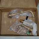 Moen Colinet Brushed Gold Traditional Lever Handle Wall Mount 8" Widespread Bathroom Faucet Trim, Valve Required, TS44104BG
