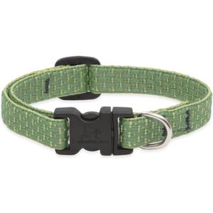 Eco by Lupine 1/2-Inch Recycled Fiber Collar, Adjustable for 8 to 12-Inch Small Dogs, Moss