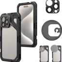 SmallRig for iPhone 15 Pro Max Phone Cage with 67mm Filter Adapter, Upgraded Quick Release Design Phone Video Rig Cage for Videography/Video Recording/YouTube/Live Streaming/Vlog - 4391B