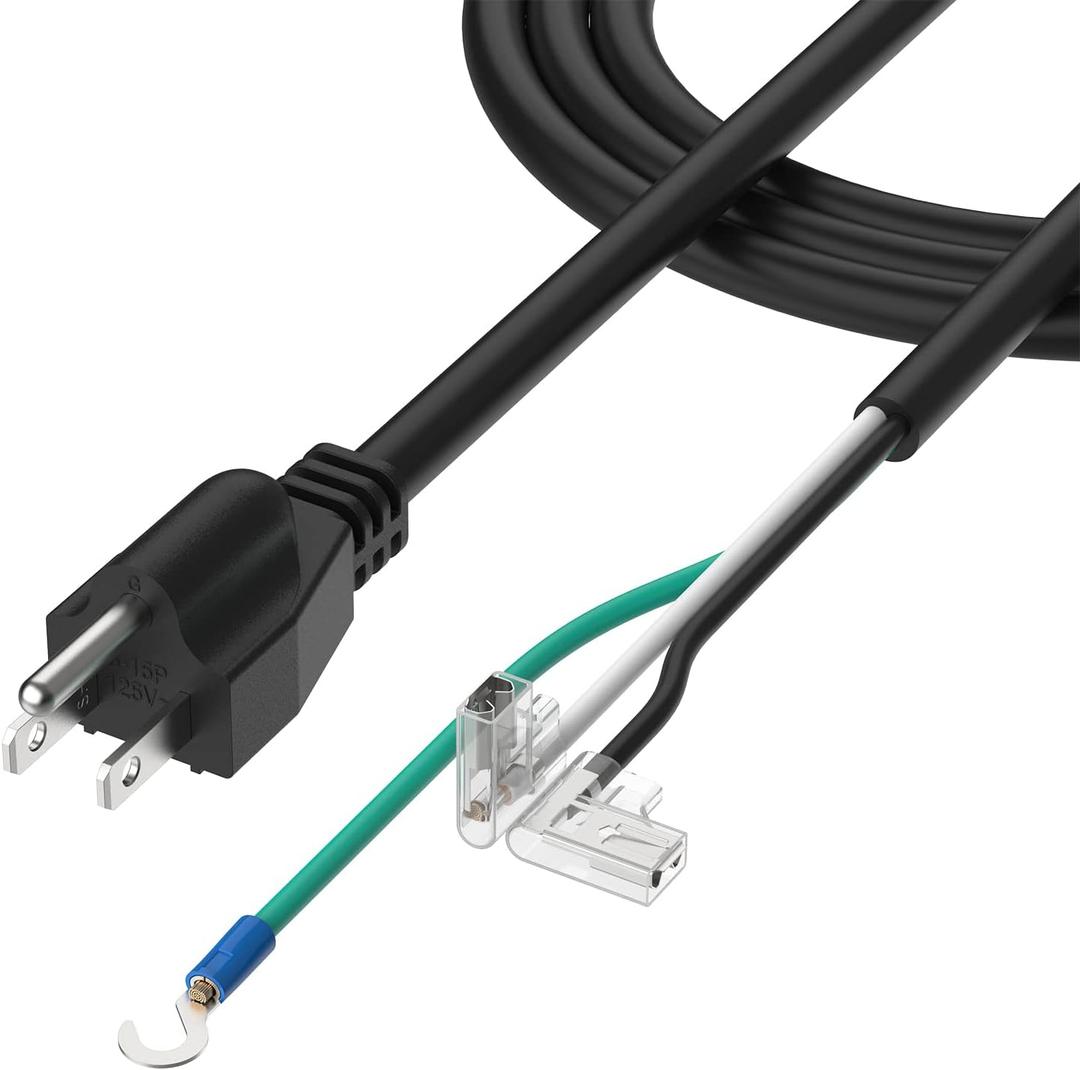 SPX1250WA Pool Pump Power Cord 6 Feet Extension Electrical Plug Replacement for Hayward Pool Pump Three Prong Power Cable for Above Ground Pool Pumps