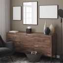 Essentra Home Matte Black Collection Square Tissue Box Cover
