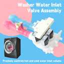 5304514790 Washer Water Inlet Valve Assembly Replacement for Electrolux for GE for Hotpoint for Kenmore for Frigidaire Washing Machines, Replace 5304522534 PS16544354 5304514791 5304528029
